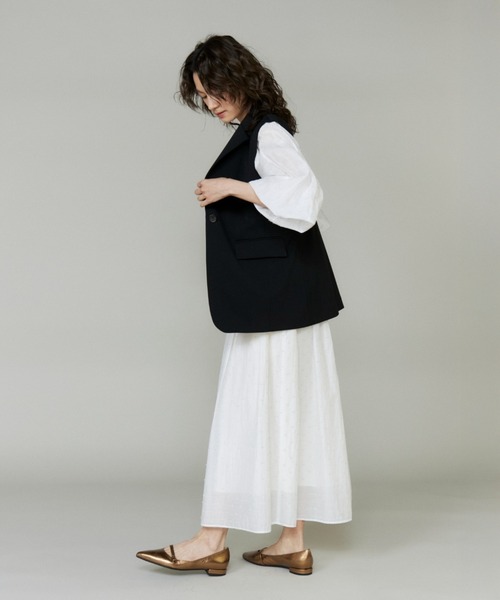 INED（イネド）の「テーラードジレ【セットアップ対応】（テーラードジャケット・レディース・ブラック/カーキ・9号）」の18枚目の写真