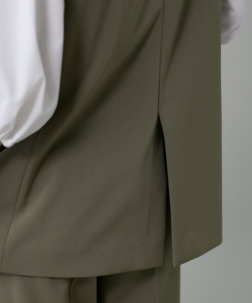 INED（イネド）の「テーラードジレ【セットアップ対応】（テーラードジャケット・レディース・ブラック/カーキ・9号）」の11枚目の写真