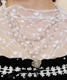 axes femme POETIQUE | パール×チェーンネックレス(ネックレス)