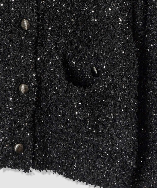 セール】スパンコールモールクルー カーディガン（カーディガン/ボレロ