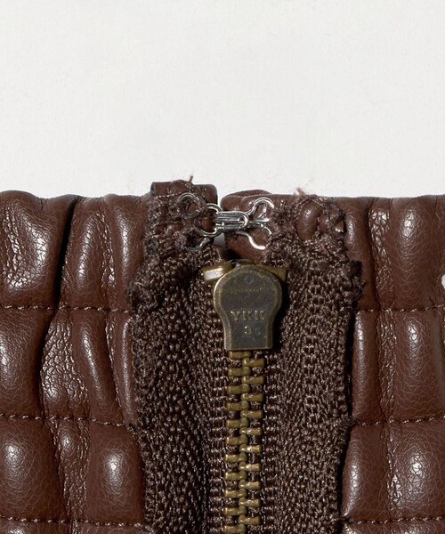 Marilyn Moon（マリリンムーン）の「＜Marilyn Moon＞レザー ライク サーキュラー スカート（スカート・レディース・ブラック/ブラウン系・FREE）」の9枚目の写真