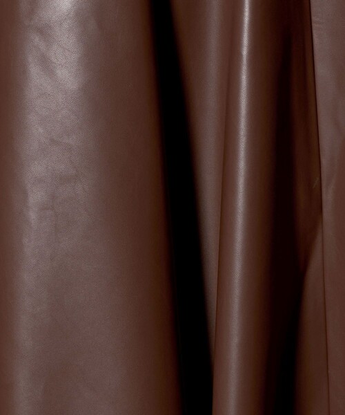 Marilyn Moon（マリリンムーン）の「＜Marilyn Moon＞レザー ライク サーキュラー スカート（スカート・レディース・ブラック/ブラウン系・FREE）」の10枚目の写真
