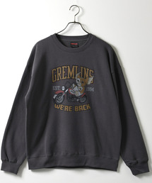 【neos】ルーズシルエット GREMLINS グレムリン プリント 裏起毛 スウェット トレーナー