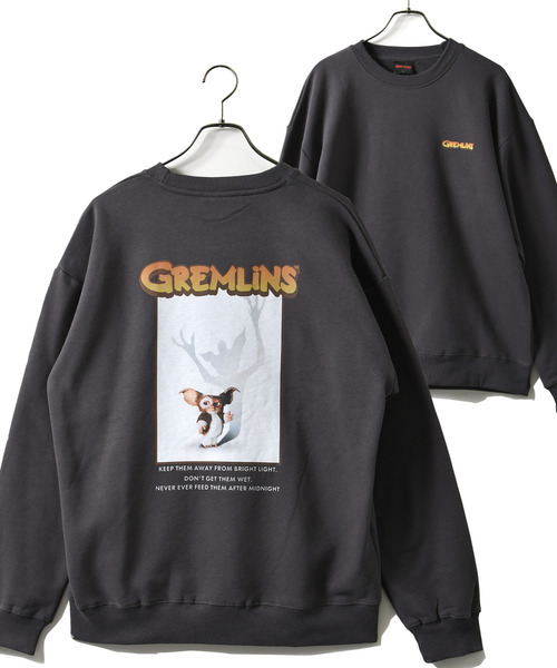 neos（ネオス）の「【neos】ルーズシルエット GREMLINS グレムリン プリント 裏起毛 スウェット トレーナー（スウェット・メンズ・ブラック系2/アイボリー/グレイッシュベージュ/ブラック系1・MEDIUM/LARGE/X-LARGE）」の3枚目の写真