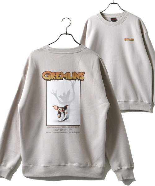 neos（ネオス）の「【neos】ルーズシルエット GREMLINS グレムリン プリント 裏起毛 スウェット トレーナー（スウェット・メンズ・ブラック系2/アイボリー/グレイッシュベージュ/ブラック系1・MEDIUM/LARGE/X-LARGE）」の4枚目の写真
