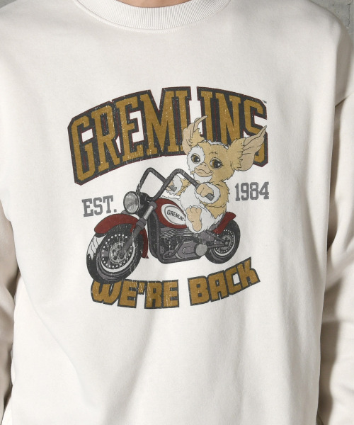 neos（ネオス）の「【neos】ルーズシルエット GREMLINS グレムリン プリント 裏起毛 スウェット トレーナー（スウェット・メンズ・ブラック系2/アイボリー/グレイッシュベージュ/ブラック系1・MEDIUM/LARGE/X-LARGE）」の20枚目の写真