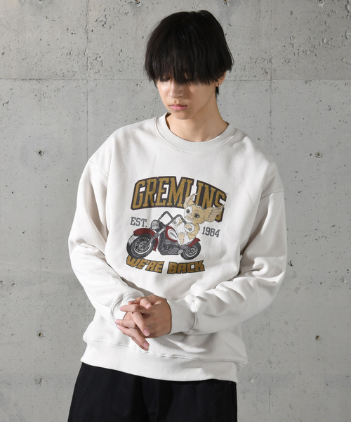 neos（ネオス）の「【neos】ルーズシルエット GREMLINS グレムリン プリント 裏起毛 スウェット トレーナー（スウェット・メンズ・ブラック系2/アイボリー/グレイッシュベージュ/ブラック系1・MEDIUM/LARGE/X-LARGE）」の18枚目の写真