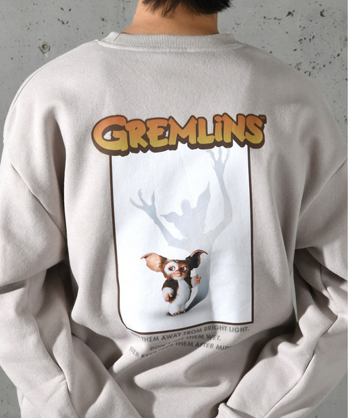 neos（ネオス）の「【neos】ルーズシルエット GREMLINS グレムリン プリント 裏起毛 スウェット トレーナー（スウェット・メンズ・ブラック系2/アイボリー/グレイッシュベージュ/ブラック系1・MEDIUM/LARGE/X-LARGE）」の7枚目の写真