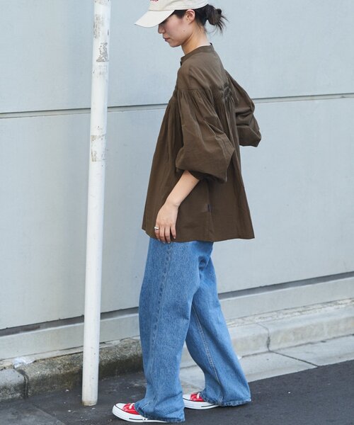 GEVACO（ゲバコ）の「【GEVACO】ピンタックブラウス（シャツ/ブラウス・レディース・アイボリー/ブラック/ブラウン・ONE SIZE）」の20枚目の写真