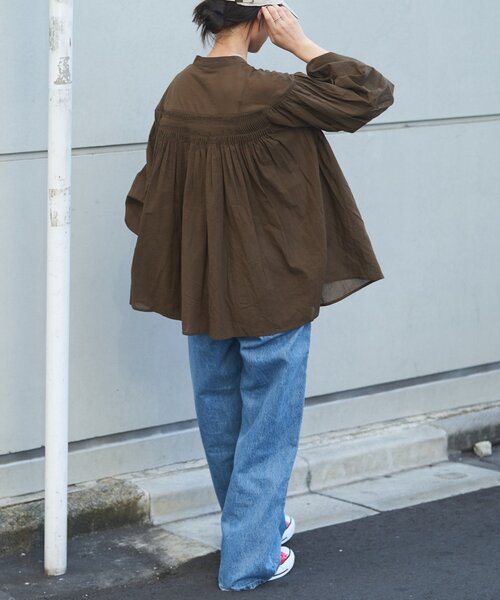 GEVACO（ゲバコ）の「【GEVACO】ピンタックブラウス（シャツ/ブラウス・レディース・アイボリー/ブラック/ブラウン・ONE SIZE）」の21枚目の写真