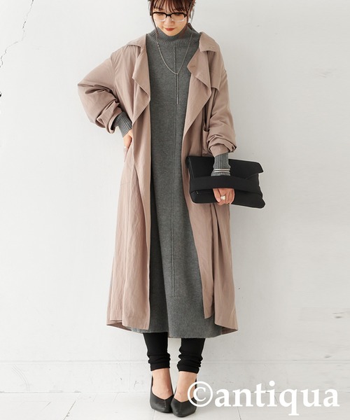 antiqua(アンティカ)の「とろみレギンス(レギンス/スパッツ・レディース・アッシュグレー/ブラック・LARGE/MEDIUM)」の10枚目の写真