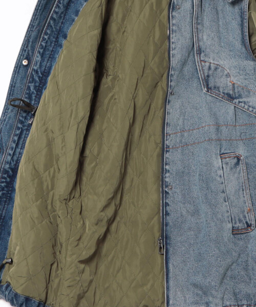 Desigual（デシグアル）の「ファーコンビネーションパーカー（ブルゾン・レディース・ブルー・S/M/L）」の5枚目の写真