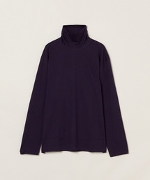 three dots（スリードッツ）の「コットンウール 長袖タートルネック（Tシャツ/カットソー）」