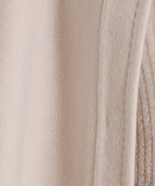 qualite（カリテ）の「ダブルフェイスジレ/秋服/冬服/ポンチョ/ケープ/ウール（ポンチョ・レディース・チャコールグレー/ライトベージュ・38/36）」の14枚目の写真