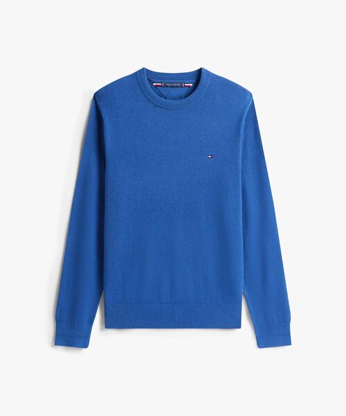 TOMMY HILFIGER（トミーヒルフィガー）の「コットンシルクカシミヤクルーネックセーター（ニット/セーター・メンズ・グレー/レッド系その他4/ブルー系その他5/オレンジ系その他4/ネイビー/ホワイト・MEDIUM/LARGE/SMALL/X-LARGE）」の14枚目の写真