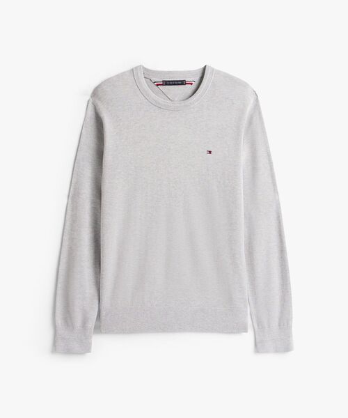 コットンシルクカシミヤクルーネックセーター（ニット/セーター