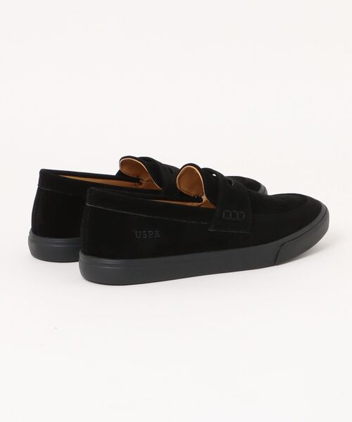 U.S. POLO ASSN.（ユーエスポロアッスン）の「【U.S. POLO ASSN./ユーエスポロアッスン】フェイクスウェードローファー（ローファー・メンズ・キャメル/ブラック・27cm/26.5cm/26cm/25.5cm/25cm）」の3枚目の写真