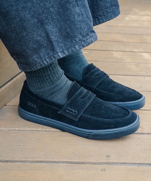 U.S. POLO ASSN.（ユーエスポロアッスン）の「【U.S. POLO ASSN./ユーエスポロアッスン】フェイクスウェードローファー（ローファー・メンズ・キャメル/ブラック・27cm/26.5cm/26cm/25.5cm/25cm）」の18枚目の写真