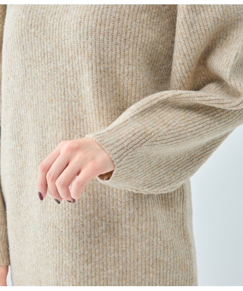 PEACH JOHN（ピーチジョン）の「ラペルルーズニットワンピース（ワンピース・レディース・モカ/グレー・ONE SIZE）」の17枚目の写真