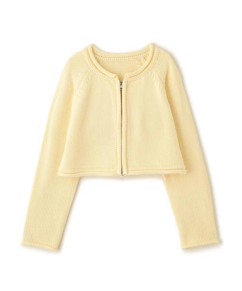 FREE'S MART（フリーズマート）の「ロールアップ短丈ジップカーディガン（カーディガン/ボレロ・レディース・ブラック/ホワイト/レッド・FREE）」の22枚目の写真