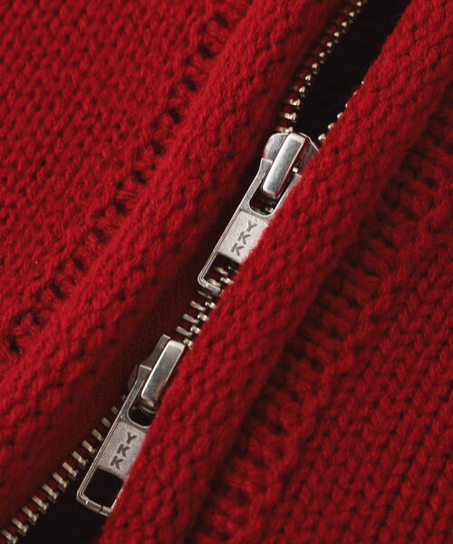 FREE'S MART（フリーズマート）の「ロールアップ短丈ジップカーディガン（カーディガン/ボレロ・レディース・ブラック/ホワイト/レッド・FREE）」の4枚目の写真