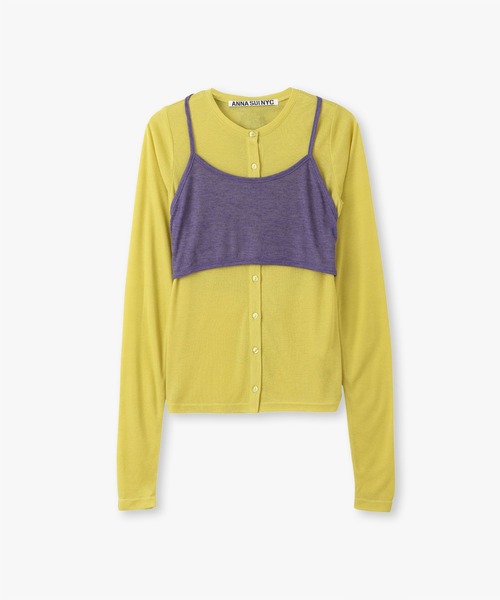 anna sui nyc(アナ スイ エヌ ワイ シー)の「レイヤードブラカットソー(Tシャツ/カットソー・レディース・ブラック/イエロー/ミント・FREE)」の21枚目の写真