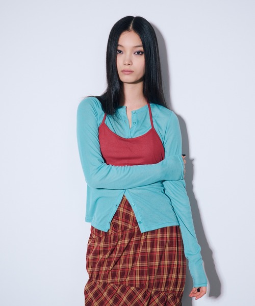 anna sui nyc(アナ スイ エヌ ワイ シー)の「レイヤードブラカットソー(Tシャツ/カットソー・レディース・ブラック/イエロー/ミント・FREE)」の4枚目の写真