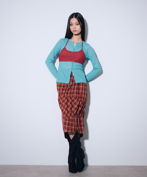 anna sui nyc(アナ スイ エヌ ワイ シー)の「レイヤードブラカットソー(Tシャツ/カットソー・レディース・ブラック/イエロー/ミント・FREE)」の8枚目の写真