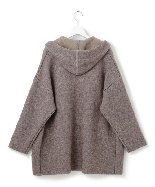 23区（ニジュウサンク）の「【洗える】ラクーンブレンドダブルフェイス フーディー ニットカーディガン（カーディガン/ボレロ・レディース・アイボリー系/グレー系/ブラウン系・38）」の12枚目の写真