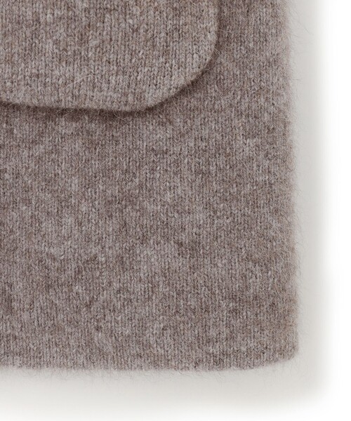 23区（ニジュウサンク）の「【洗える】ラクーンブレンドダブルフェイス フーディー ニットカーディガン（カーディガン/ボレロ・レディース・アイボリー系/グレー系/ブラウン系・38）」の15枚目の写真