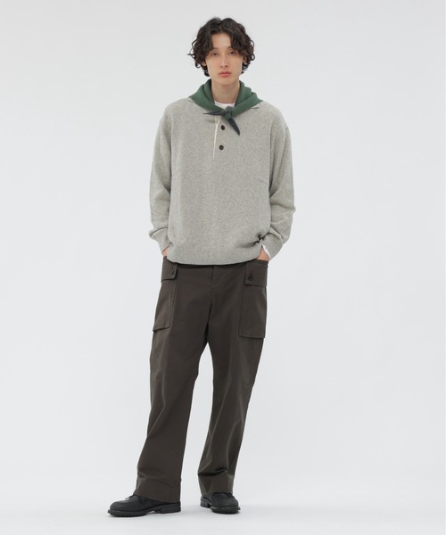 MHL.(エムエイチエル)の「WASHABLE DRY WOOL(ニット/セーター・メンズ・ライトグレー/チャコール・LARGE/MEDIUM)」の4枚目の写真