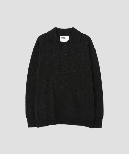 MHL.(エムエイチエル)の「WASHABLE DRY WOOL(ニット/セーター・メンズ・ライトグレー/チャコール・LARGE/MEDIUM)」の11枚目の写真