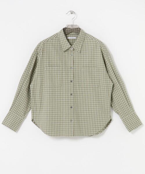URBAN RESEARCH（アーバンリサーチ）の「ネルチェックコットンシャツ（シャツ/ブラウス・レディース・ブラウン/グリーン系その他・FREE）」の10枚目の写真