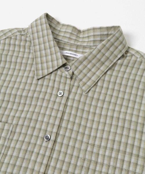 URBAN RESEARCH（アーバンリサーチ）の「ネルチェックコットンシャツ（シャツ/ブラウス・レディース・ブラウン/グリーン系その他・FREE）」の11枚目の写真