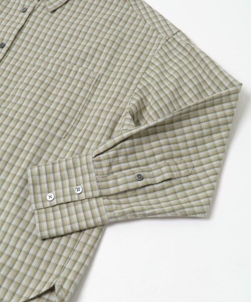 URBAN RESEARCH（アーバンリサーチ）の「ネルチェックコットンシャツ（シャツ/ブラウス・レディース・ブラウン/グリーン系その他・FREE）」の12枚目の写真