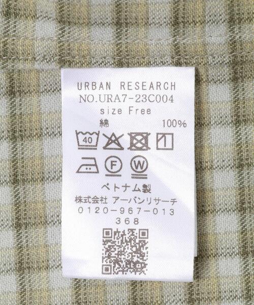 URBAN RESEARCH（アーバンリサーチ）の「ネルチェックコットンシャツ（シャツ/ブラウス・レディース・ブラウン/グリーン系その他・FREE）」の14枚目の写真