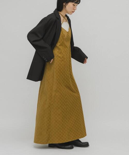 KBF（ケイビーエフ）の「チェックコーデュロイキャミワンピース（ワンピース・レディース・グレー系その他/ブラック/イエロー系その他・ONE）」の18枚目の写真
