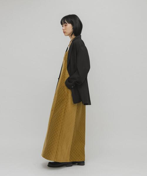 KBF（ケイビーエフ）の「チェックコーデュロイキャミワンピース（ワンピース・レディース・グレー系その他/ブラック/イエロー系その他・ONE）」の15枚目の写真