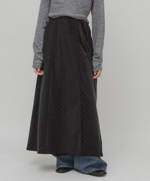 KBF（ケイビーエフ）の「チェックコーデュロイキャミワンピース（ワンピース・レディース・グレー系その他/ブラック/イエロー系その他・ONE）」の4枚目の写真