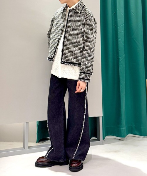 LOVELESS(ラブレス)の「スラッシュデニム(デニムパンツ・メンズ・ネイビー/ブラック・L/M)」の7枚目の写真