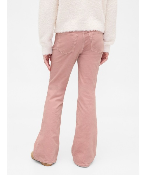 GAP(ギャップ)の「ハイライズ ベルベット '70s フレアパンツ (キッズ)(デニムパンツ・キッズ・ピンク・130cm/140cm/150cm/120cm/155cm/160cm)」の3枚目の写真