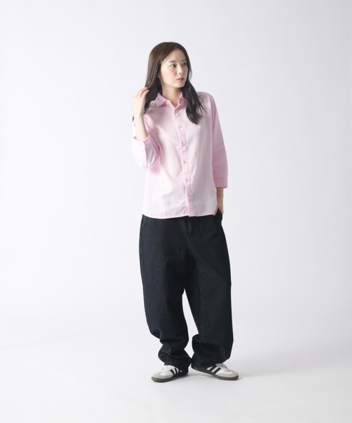 Enjouemen(エンジョウメン)の「デニムキャロットワイドパンツ(デニムパンツ・メンズ・ワンウォッシュ/ブルー・LARGE/X-LARGE/XX-LARGE/MEDIUM)」の5枚目の写真