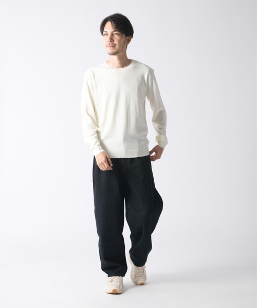 Enjouemen(エンジョウメン)の「デニムキャロットワイドパンツ(デニムパンツ・メンズ・ワンウォッシュ/ブルー・LARGE/X-LARGE/XX-LARGE/MEDIUM)」の16枚目の写真