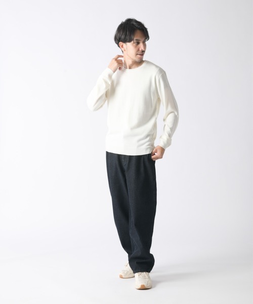 Enjouemen(エンジョウメン)の「デニムキャロットワイドパンツ(デニムパンツ・メンズ・ワンウォッシュ/ブルー・LARGE/X-LARGE/XX-LARGE/MEDIUM)」の18枚目の写真
