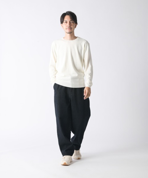 Enjouemen(エンジョウメン)の「デニムキャロットワイドパンツ(デニムパンツ・メンズ・ワンウォッシュ/ブルー・LARGE/X-LARGE/XX-LARGE/MEDIUM)」の15枚目の写真