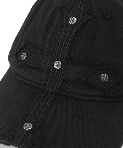 SUPPLIER（サプライヤー）の「SUPPLIER/サプライヤー/CROSS PATCH 6 PANEL CAP（キャップ・メンズ・ブラック・F）」の2枚目の写真