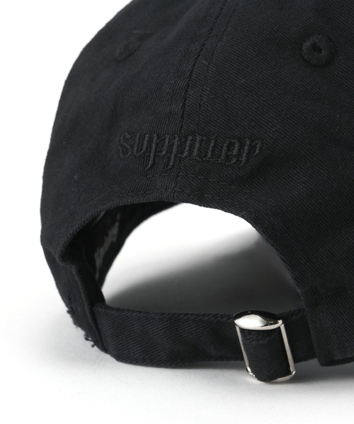 SUPPLIER（サプライヤー）の「SUPPLIER/サプライヤー/CROSS PATCH 6 PANEL CAP（キャップ・メンズ・ブラック・F）」の3枚目の写真