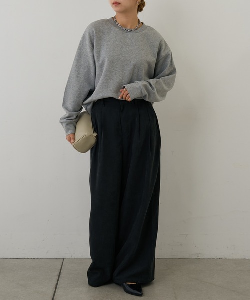COLONY 2139（コロニートゥーワンスリーナイン）の「ピーチ起毛2タックワイドパンツ（その他パンツ・レディース・ブラウン/グレー/ブラック・SMALL/MEDIUM）」の6枚目の写真