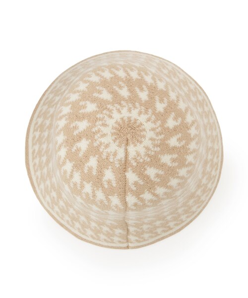 ITS'DEMO（イッツデモ）の「【手洗い可】千鳥柄サーモハット（ハット・レディース・ブラック系2/ベージュ系2・00）」の3枚目の写真