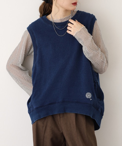 BARNDOOR(バーンドア)の「ミニ裏毛ベスト 26AW(ベスト・レディース・レッド/イエロー/インディゴブルー/ダークインディゴブルー/アイボリー・FREE)」の18枚目の写真